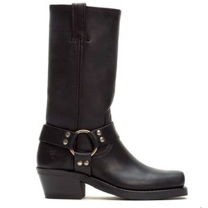 FRYE HARNESS WOMENS BLACK 9.5 M Boots